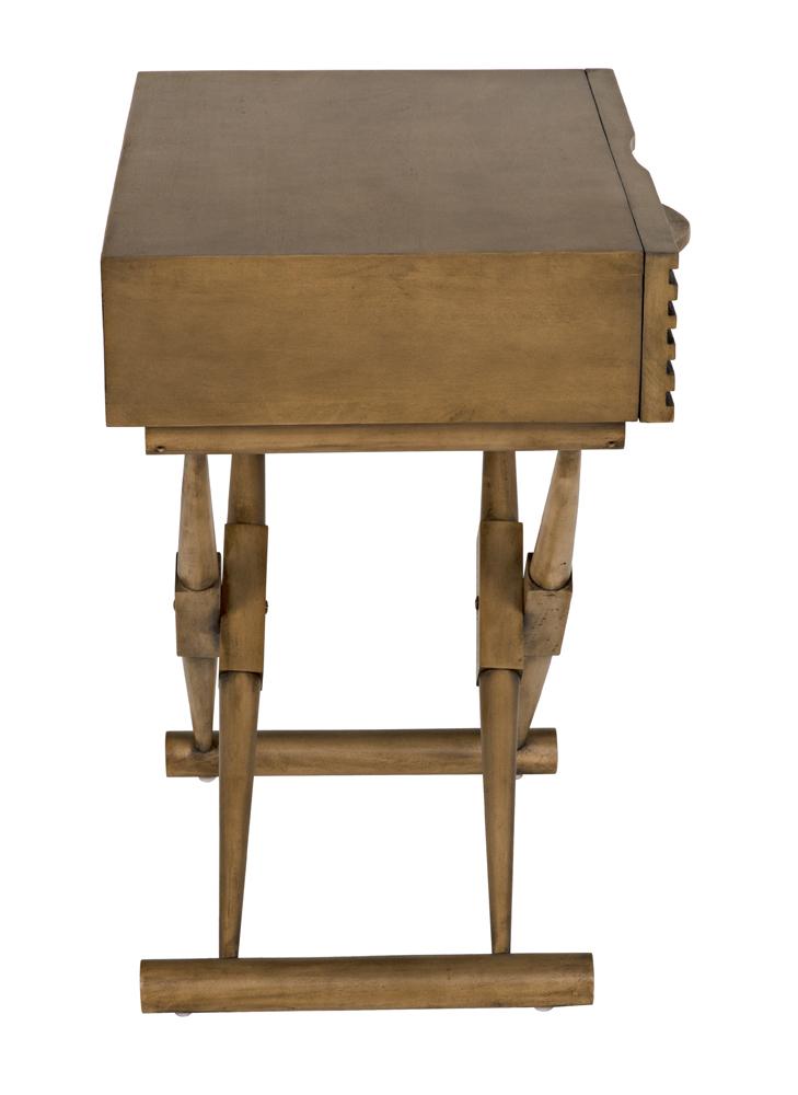 NOIR Zanta Side Table Saddle Brown