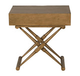 NOIR Zanta Side Table Saddle Brown