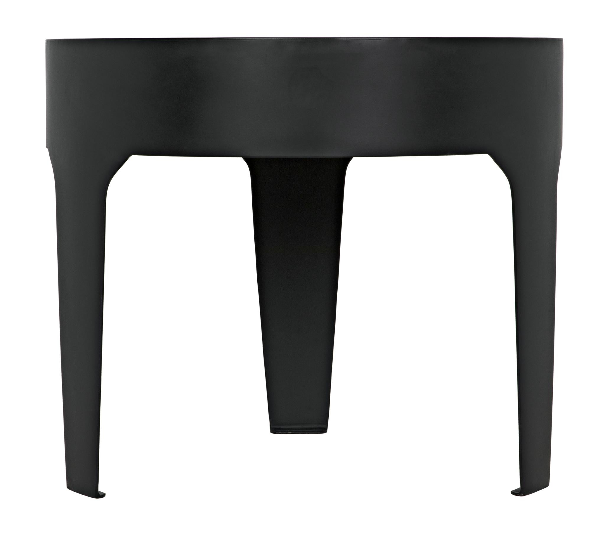 Noir Cylinder Side Table - Thumbnail 4