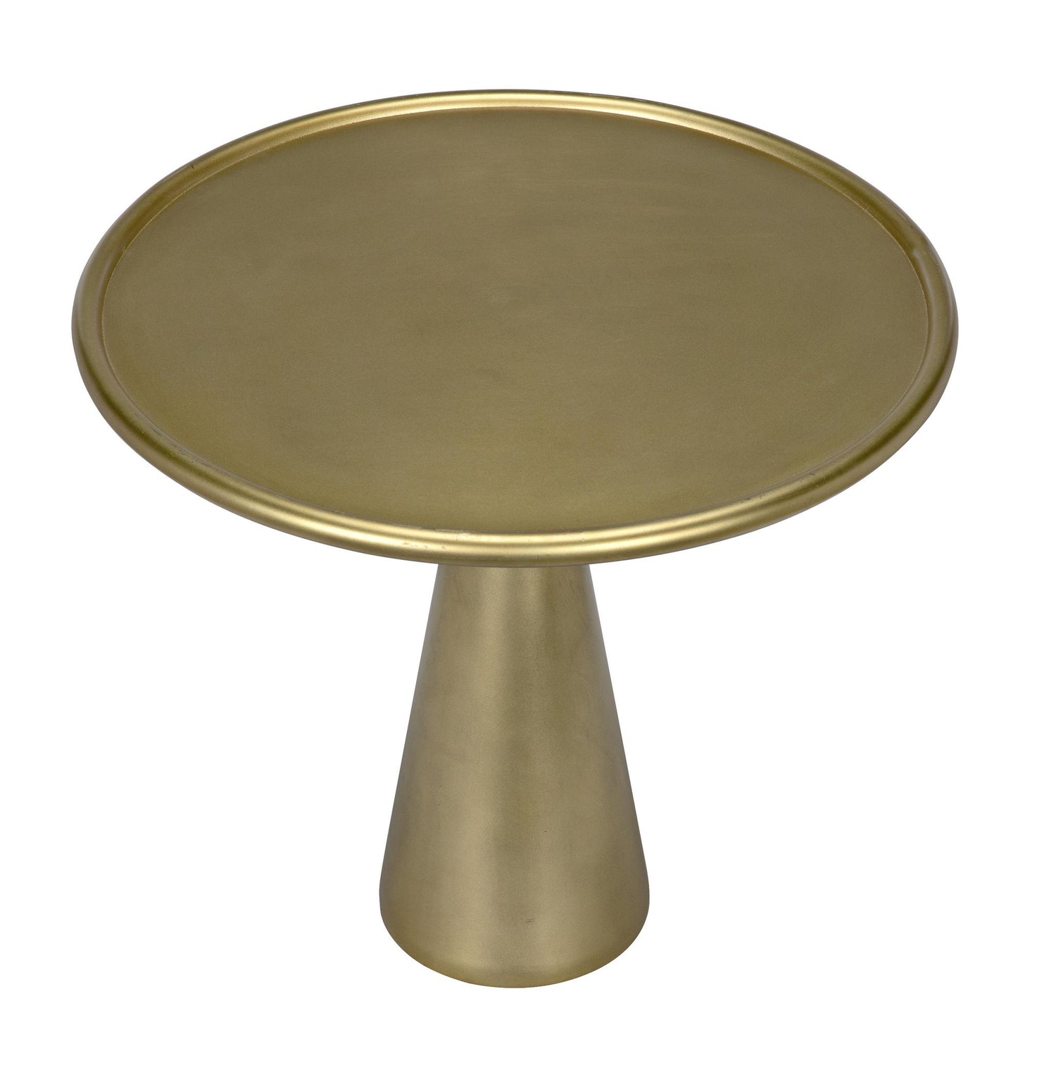 Noir Hiro Short Side Table Metal With Brass Finish – DecoratorsBest
