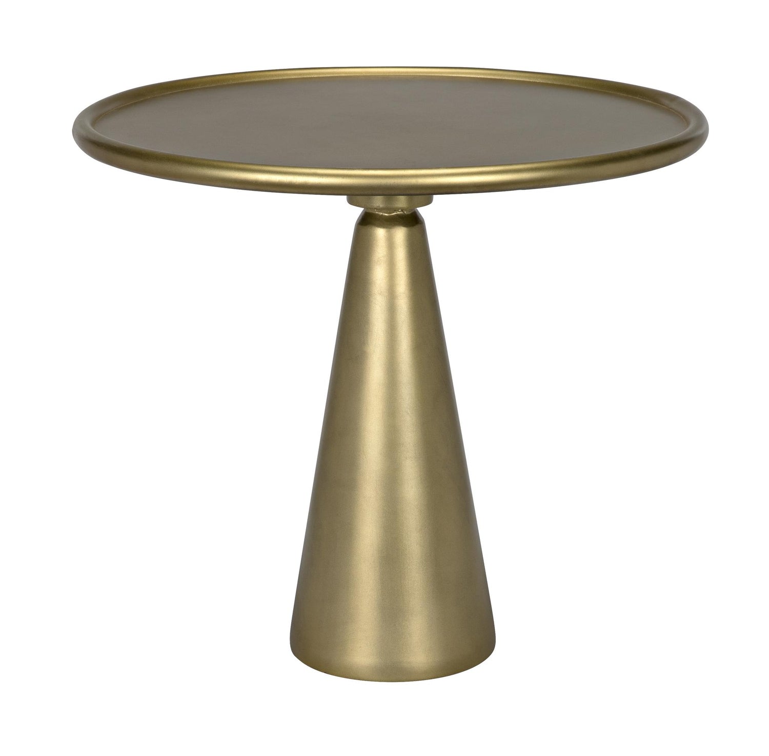 Noir Hiro Short Side Table Metal With Brass Finish – DecoratorsBest