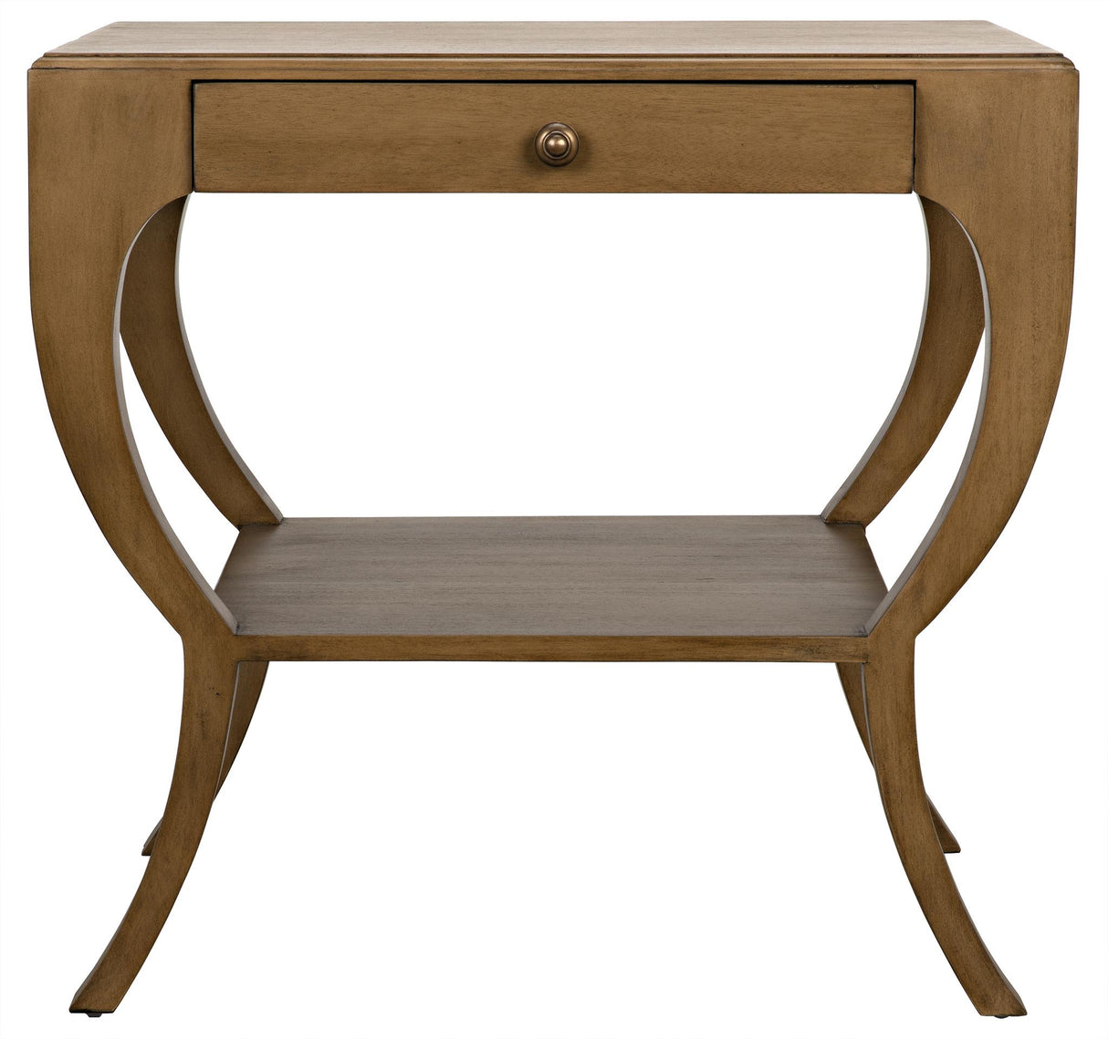 NOIR Maude Side Table Saddle Brown