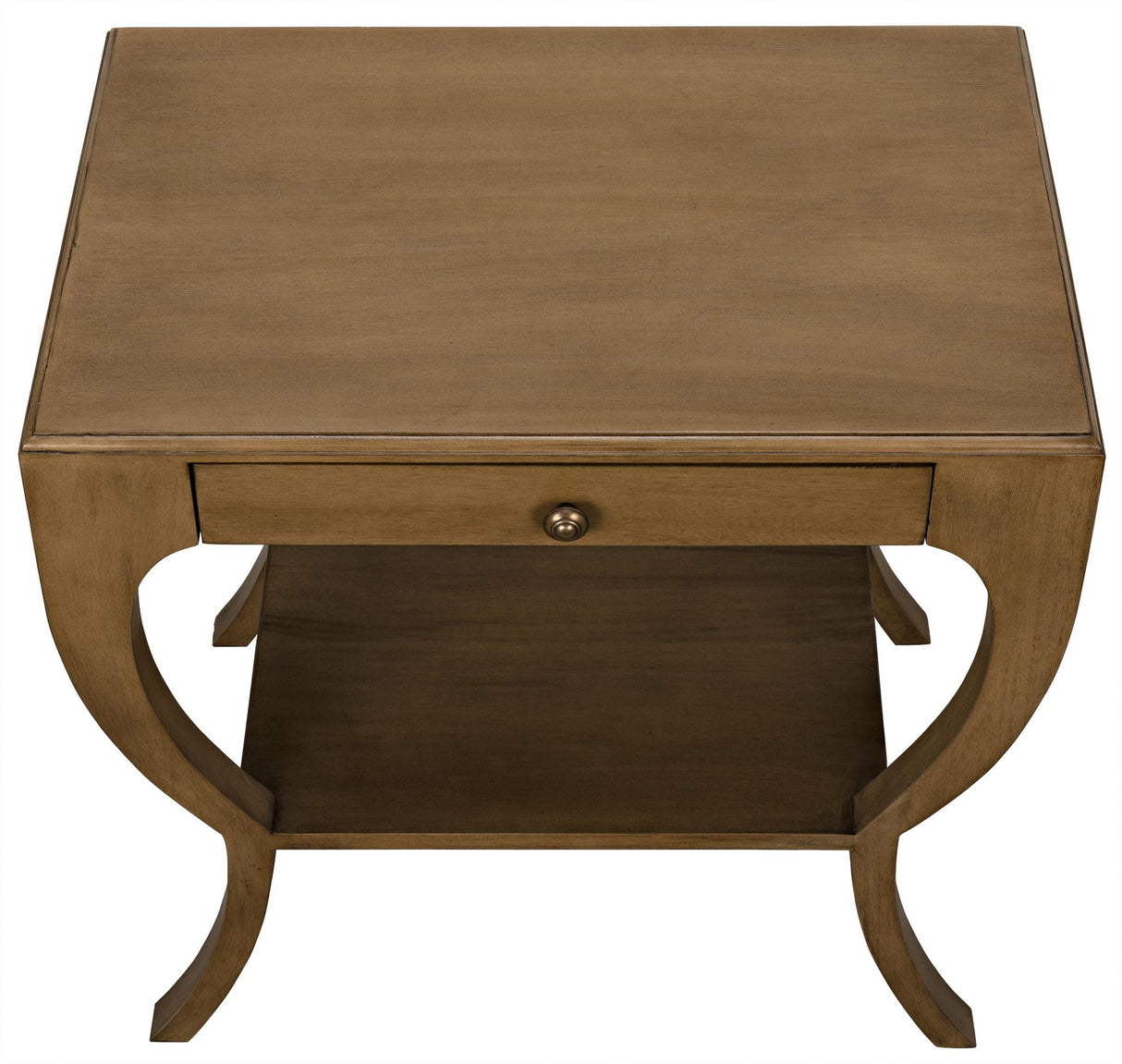 NOIR Maude Side Table Saddle Brown