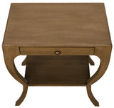 NOIR Maude Side Table Saddle Brown