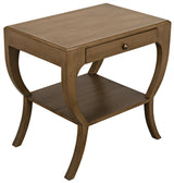 NOIR Maude Side Table Saddle Brown