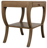 NOIR Maude Side Table Saddle Brown