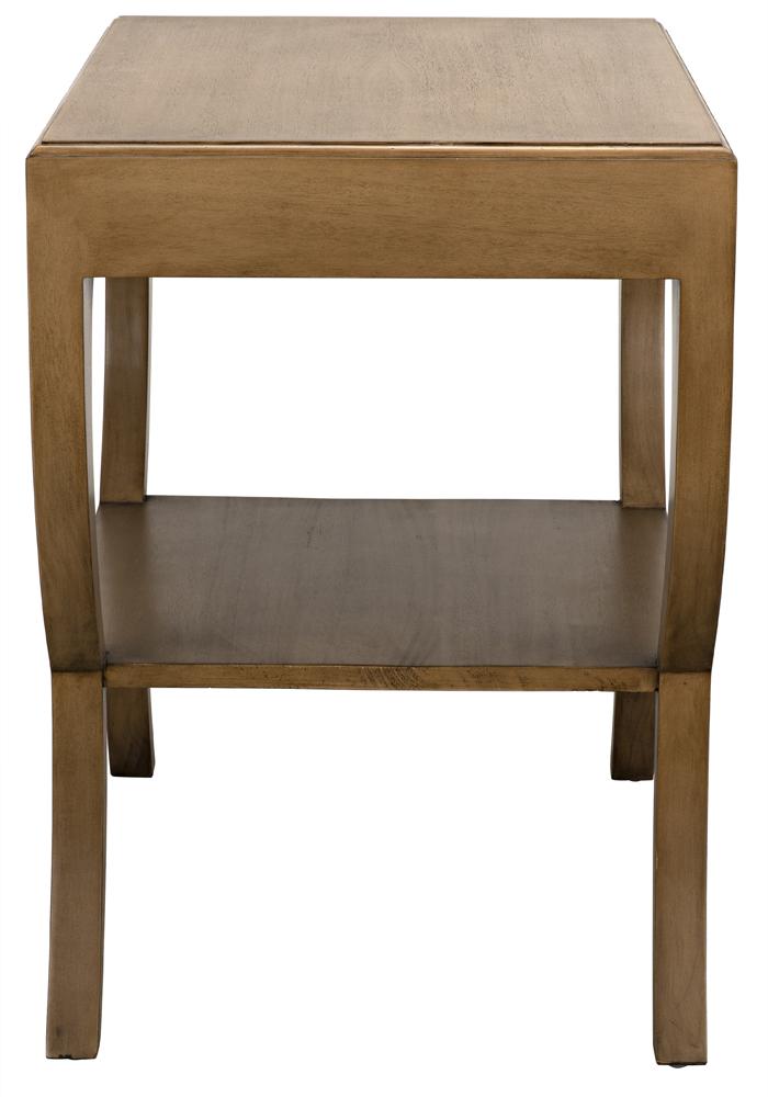 NOIR Maude Side Table Saddle Brown