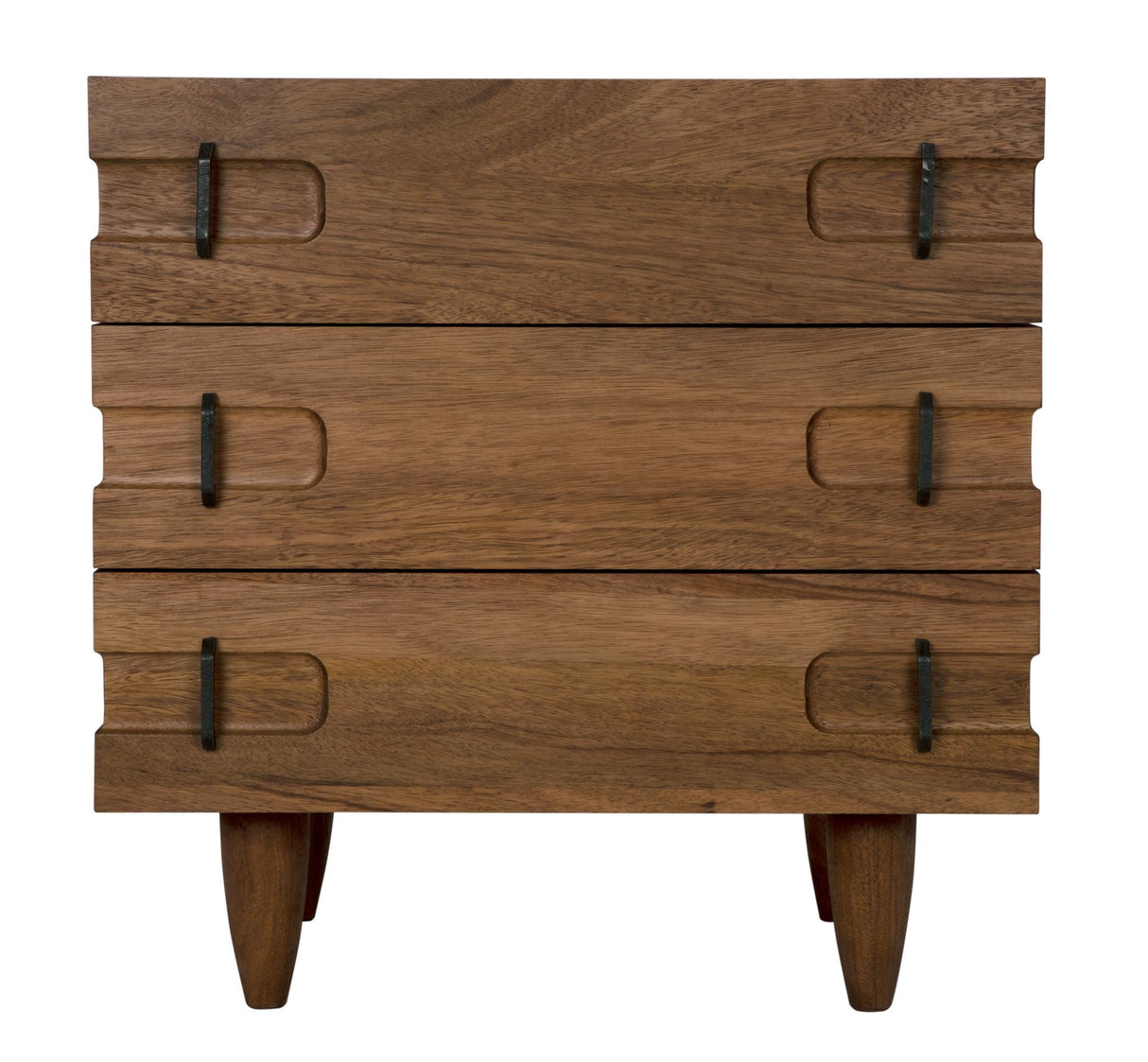 NOIR David 32" Side Table Dark Walnut