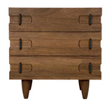 NOIR David 32" Side Table Dark Walnut