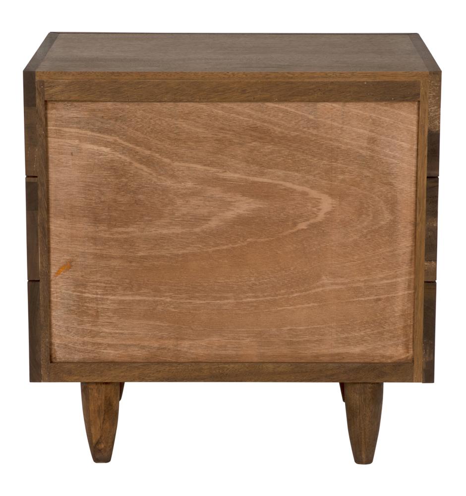 NOIR David 32" Side Table Dark Walnut