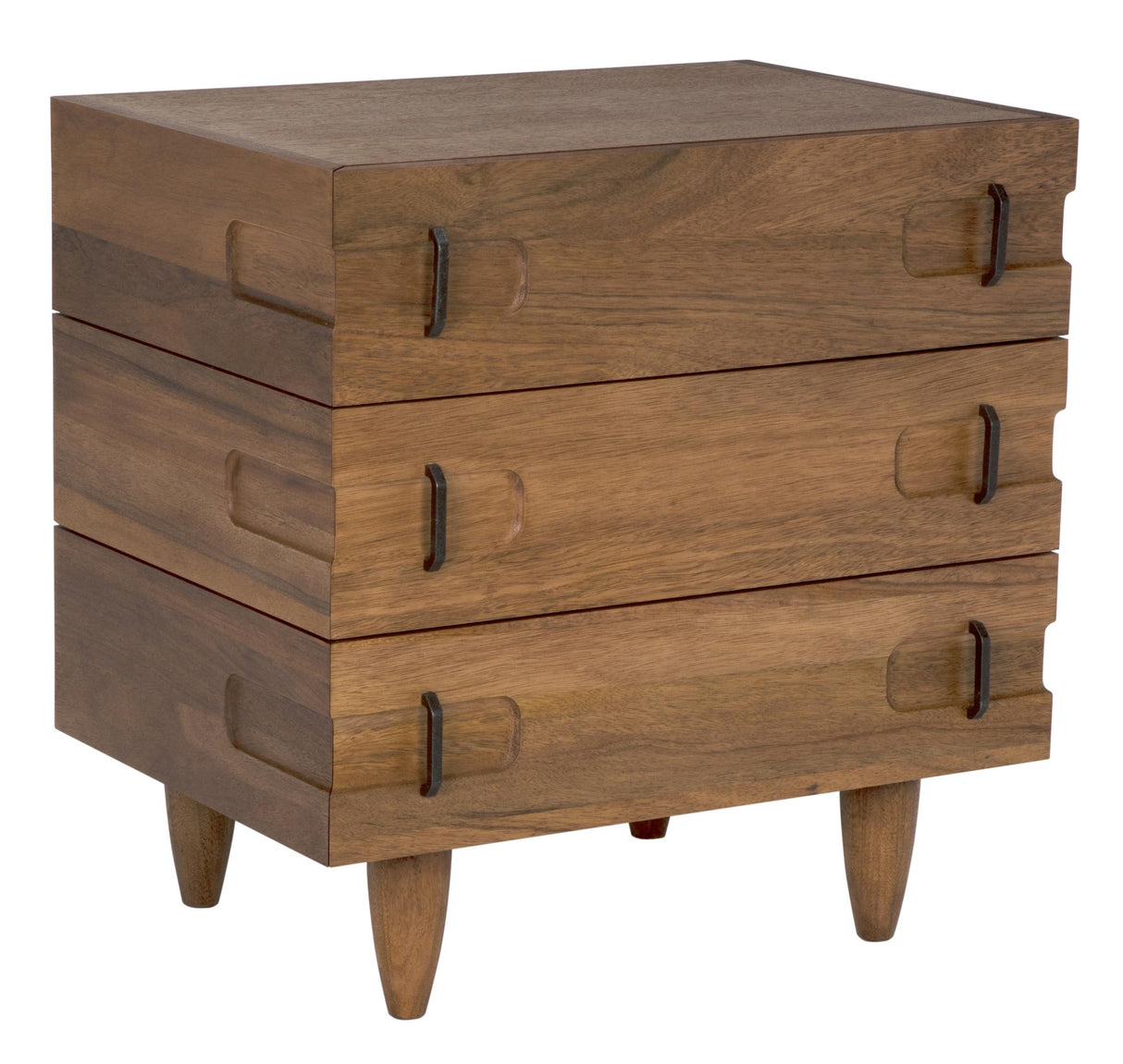 NOIR David 32" Side Table Dark Walnut