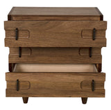NOIR David 32" Side Table Dark Walnut