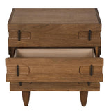 NOIR David 32" Side Table Dark Walnut