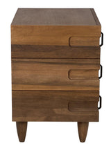 NOIR David 32" Side Table Dark Walnut