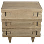 NOIR David 32" Side Table Washed Walnut