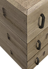 NOIR David 32" Side Table Washed Walnut