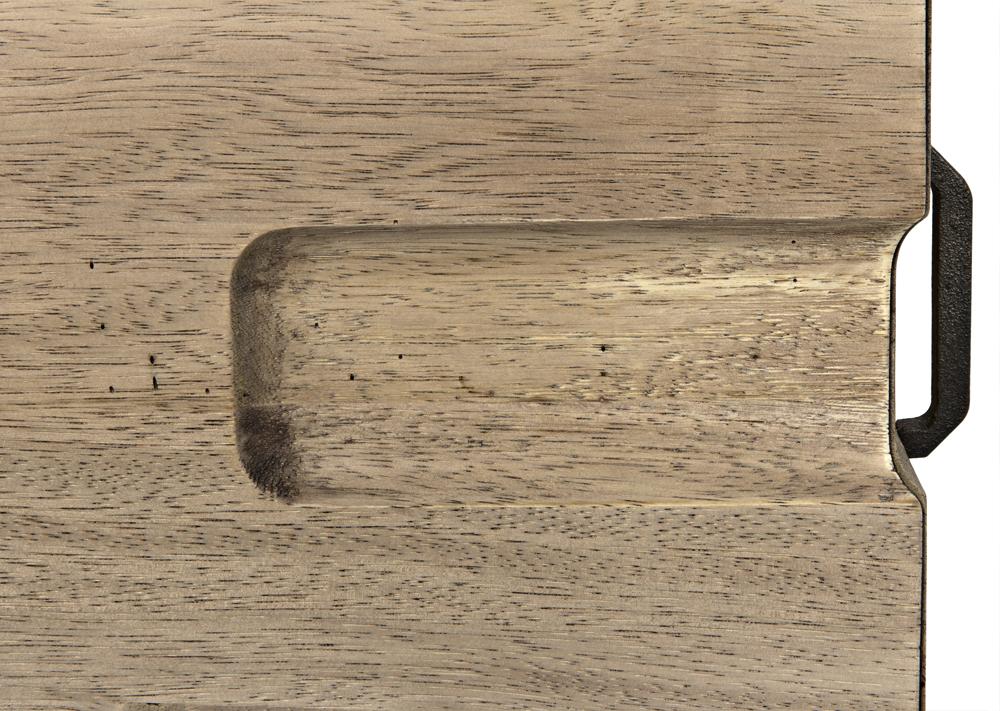 NOIR David 32" Side Table Washed Walnut