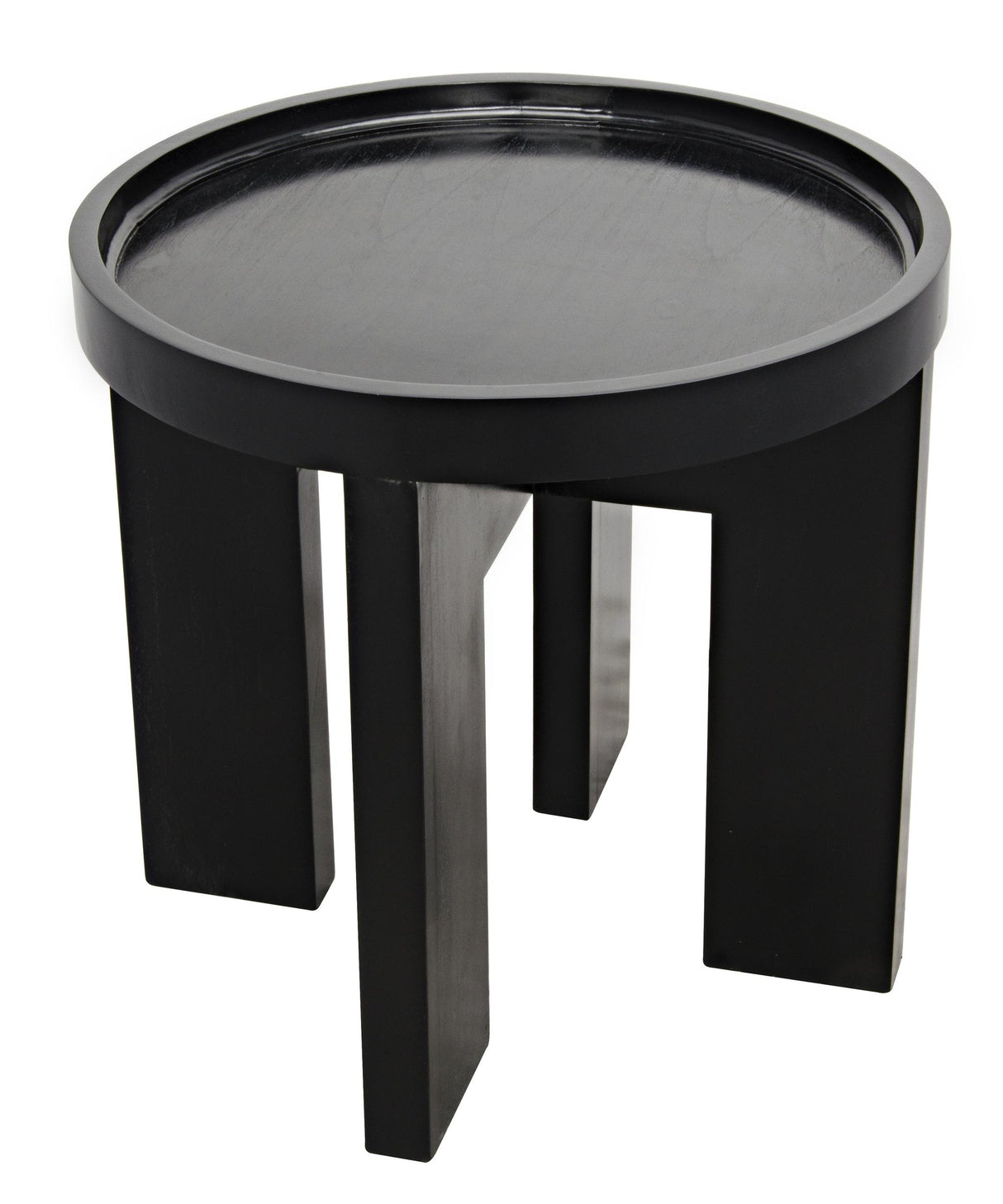 NOIR Gavin Side Table Hand Rubbed Black