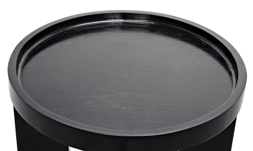 NOIR Gavin Side Table Hand Rubbed Black