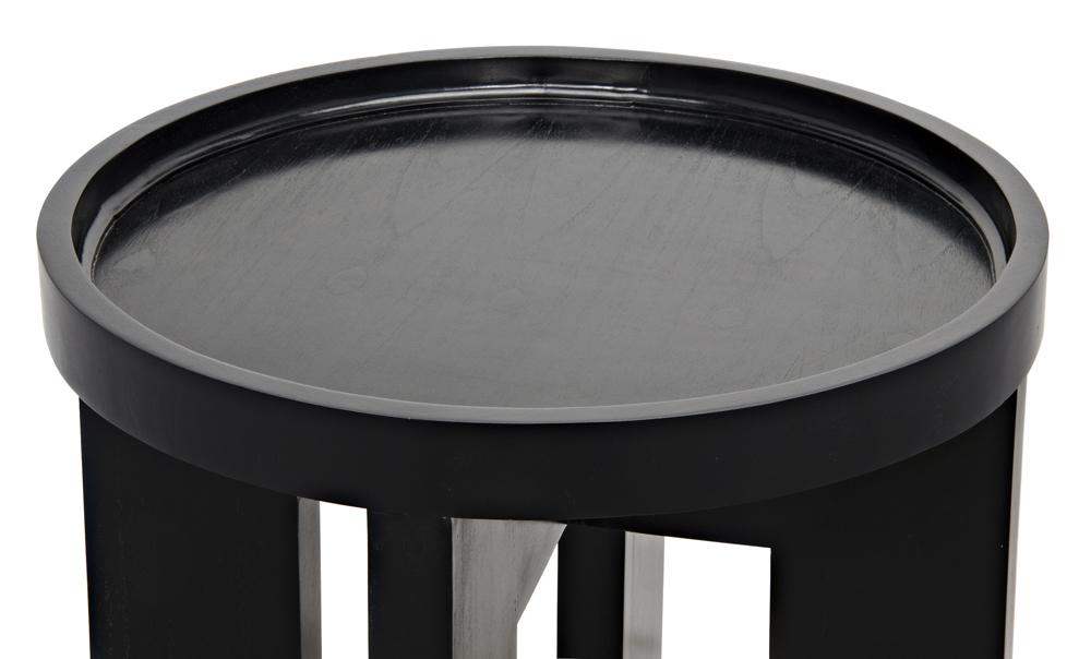 NOIR Gavin Side Table Hand Rubbed Black