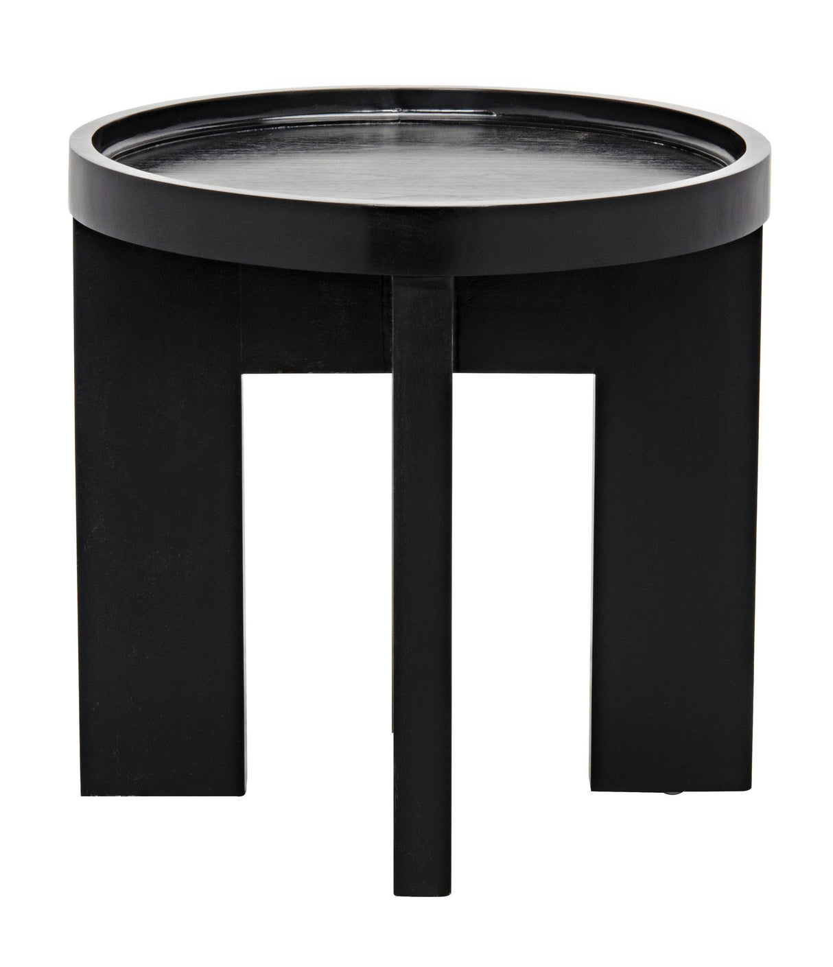 NOIR Gavin Side Table Hand Rubbed Black