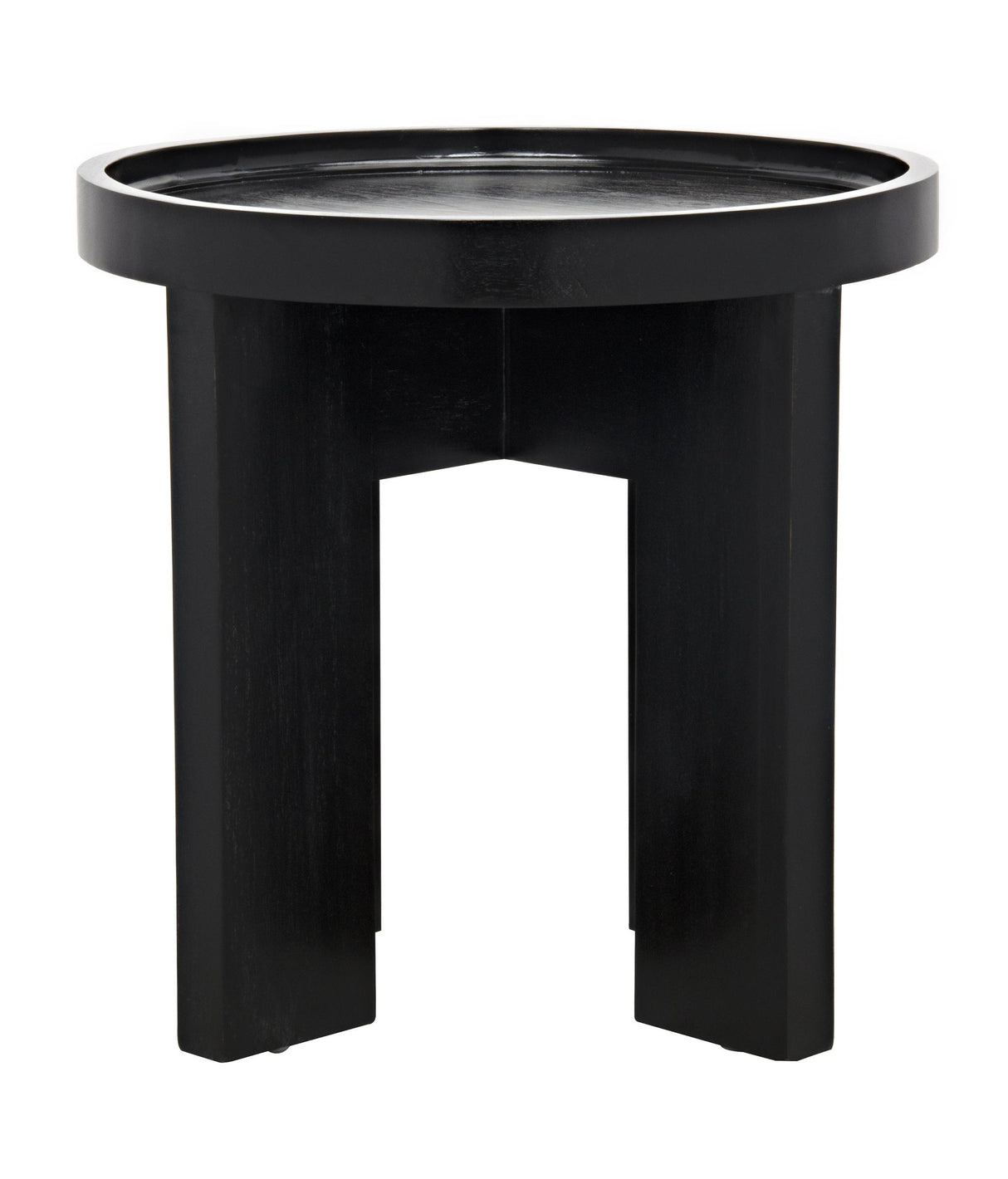 NOIR Gavin Side Table Hand Rubbed Black