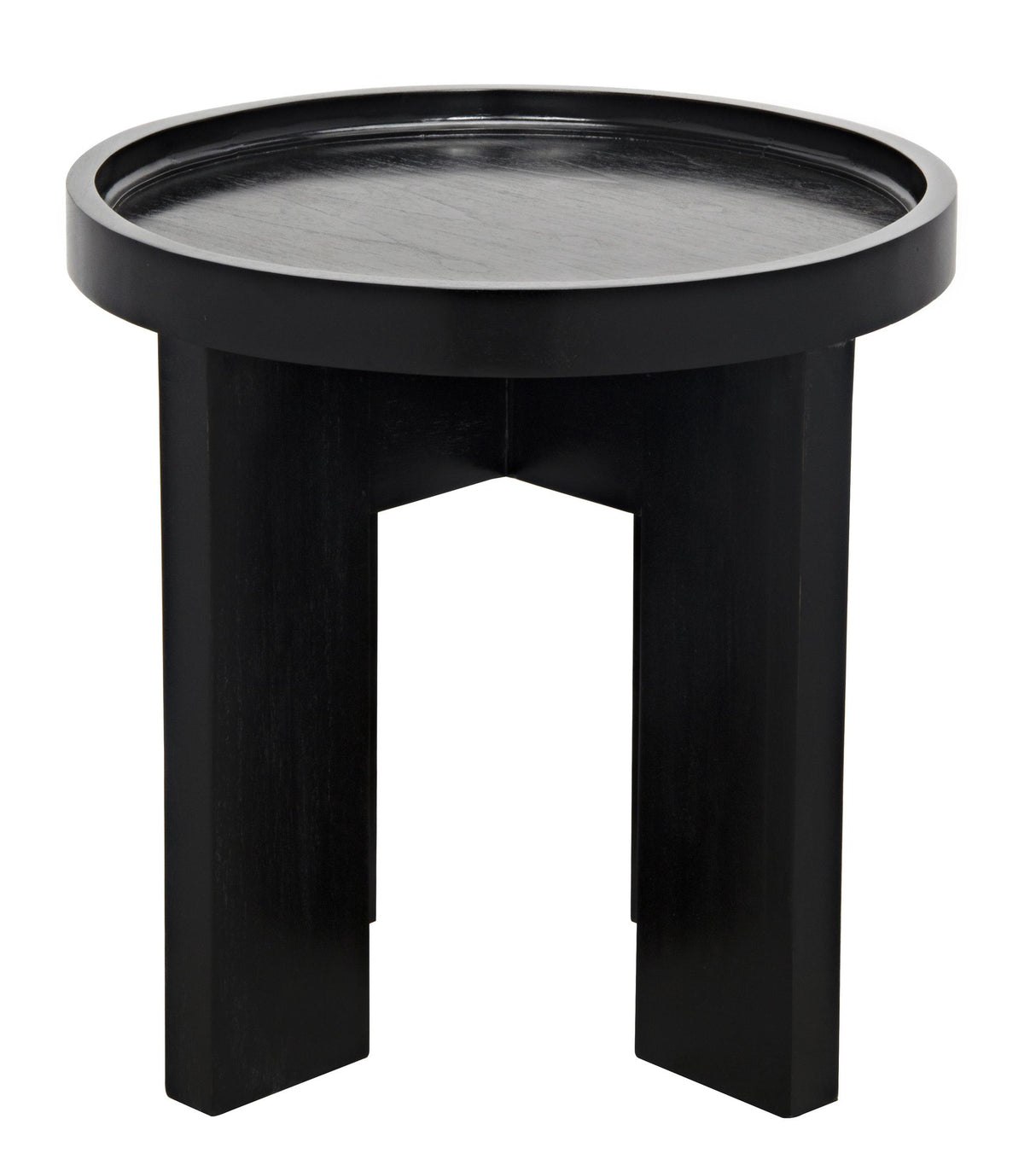 NOIR Gavin Side Table Hand Rubbed Black