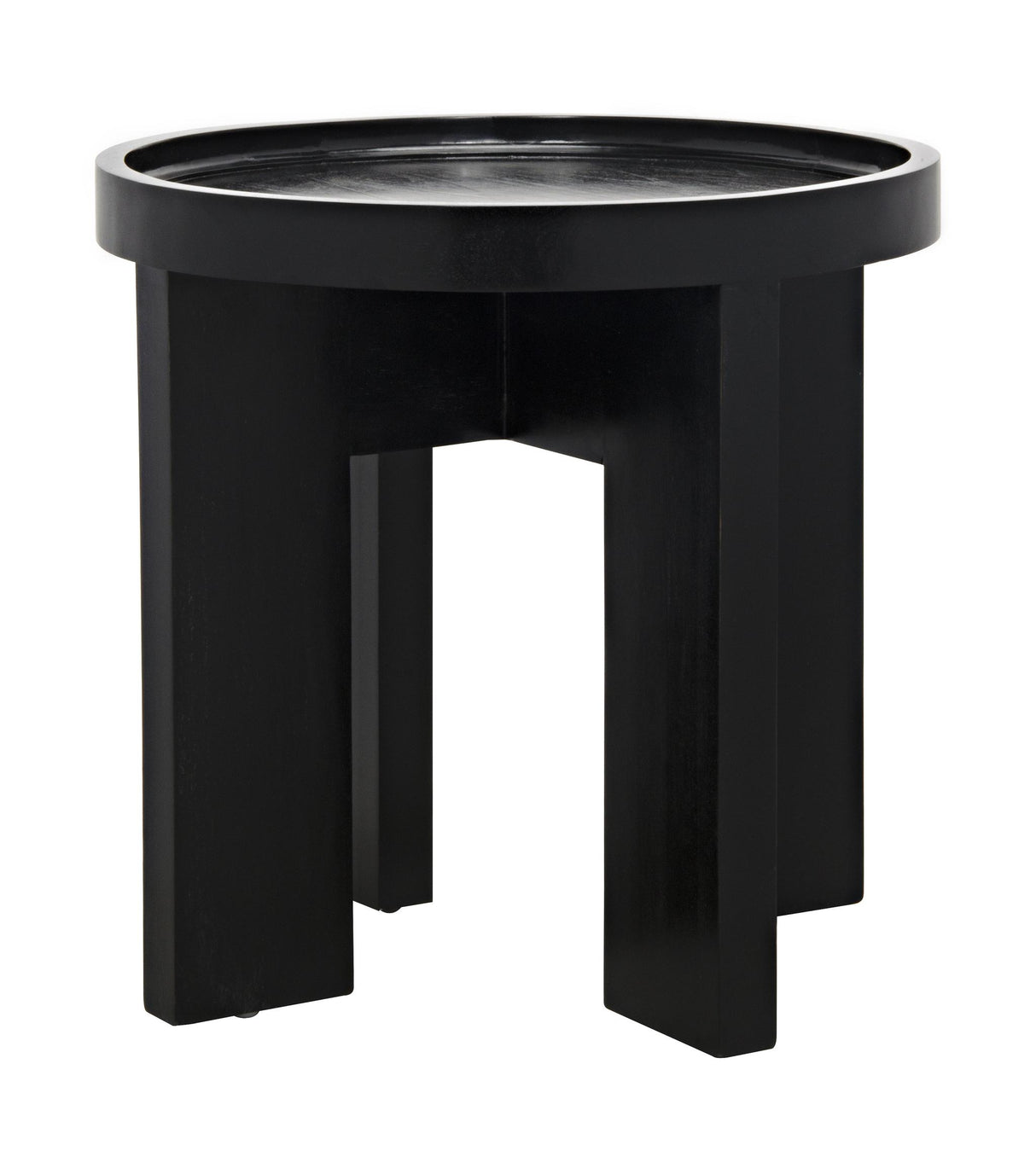 NOIR Gavin Side Table Hand Rubbed Black