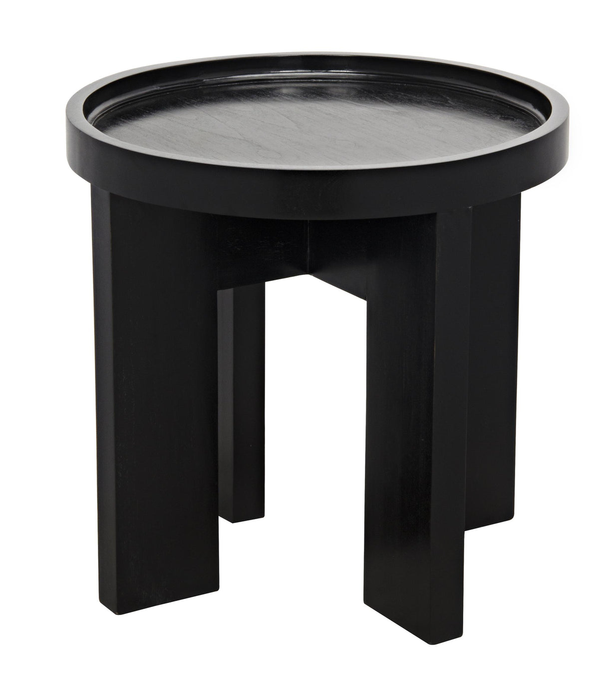 NOIR Gavin Side Table Hand Rubbed Black