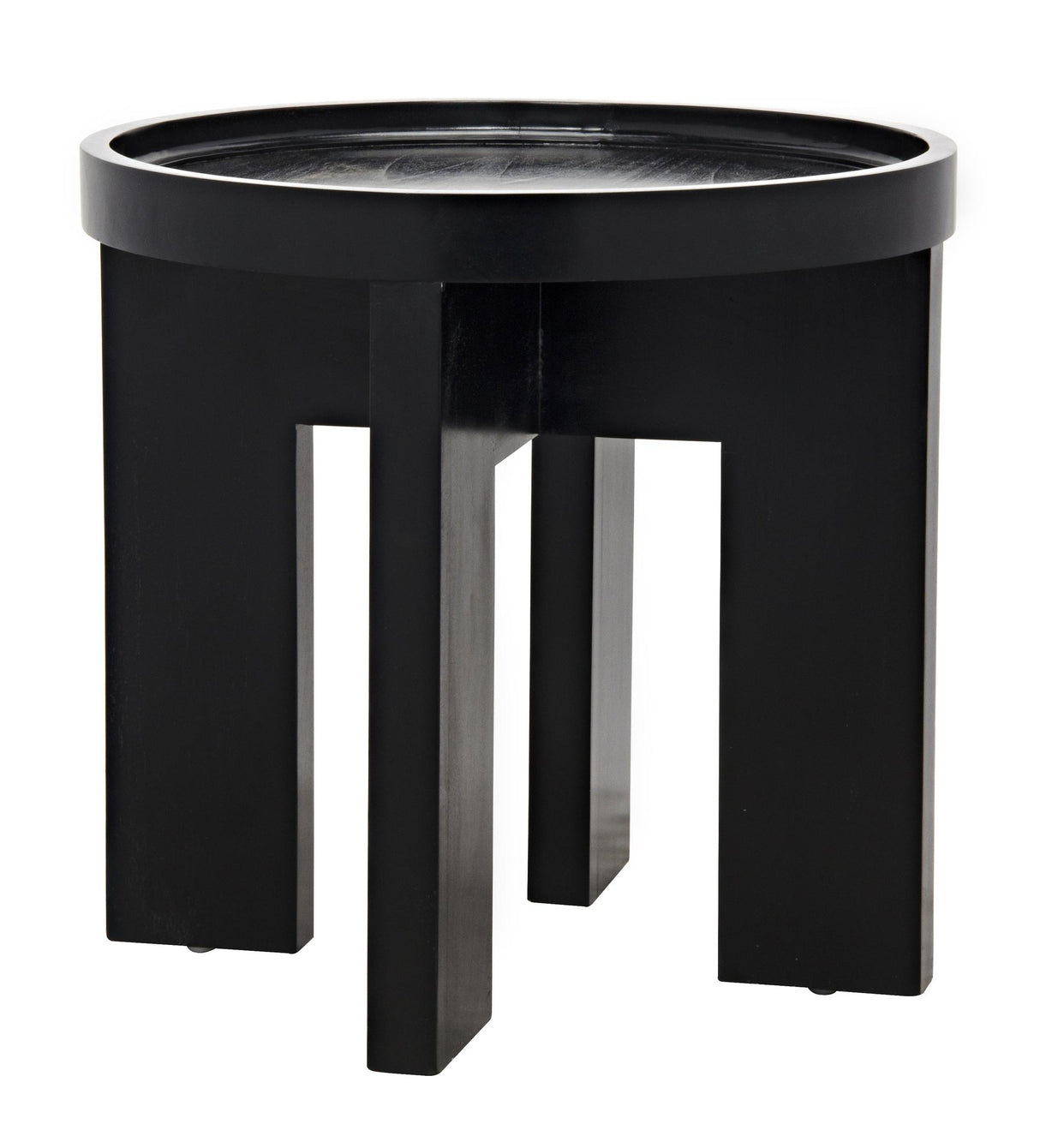 NOIR Gavin Side Table Hand Rubbed Black