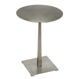 NOIR Stiletto Side Table Metal with Antique Silver