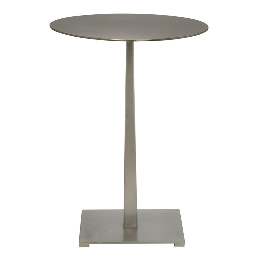 NOIR Stiletto Side Table Metal with Antique Silver