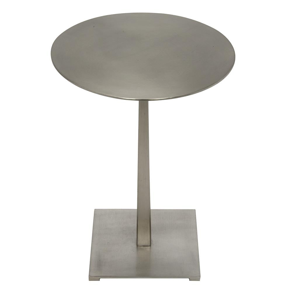 NOIR Stiletto Side Table Metal with Antique Silver