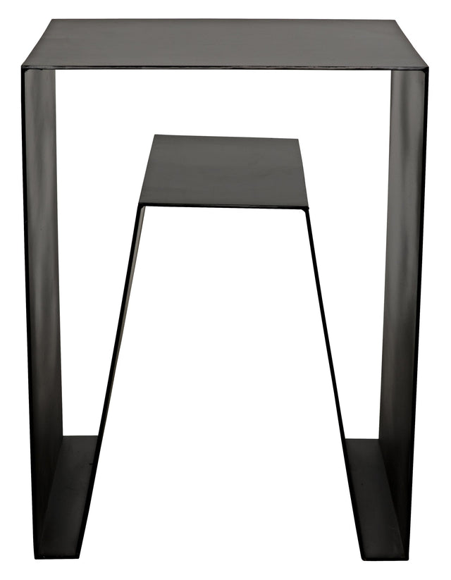 NOIR Quintin Side Table Black Steel