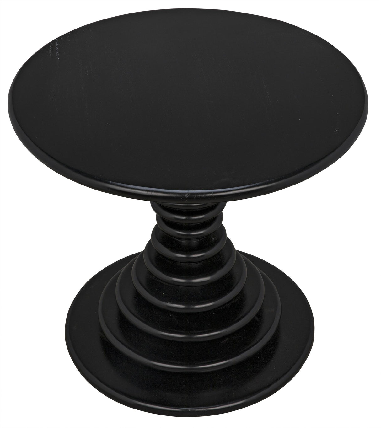 NOIR Scheiben Side Table Hand Rubbed Black