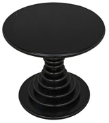 NOIR Scheiben Side Table Hand Rubbed Black