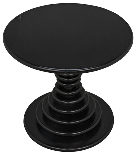 NOIR Scheiben Side Table Hand Rubbed Black