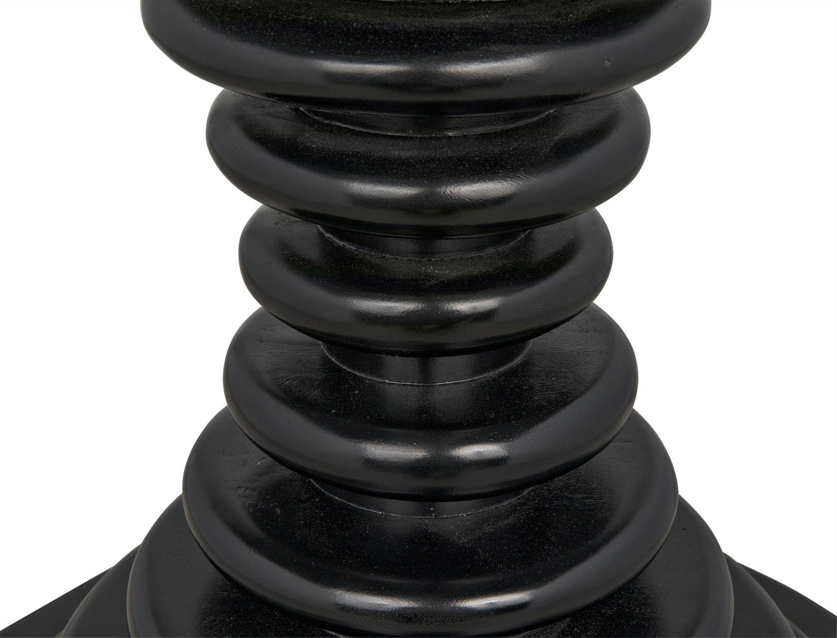 NOIR Scheiben Side Table Hand Rubbed Black