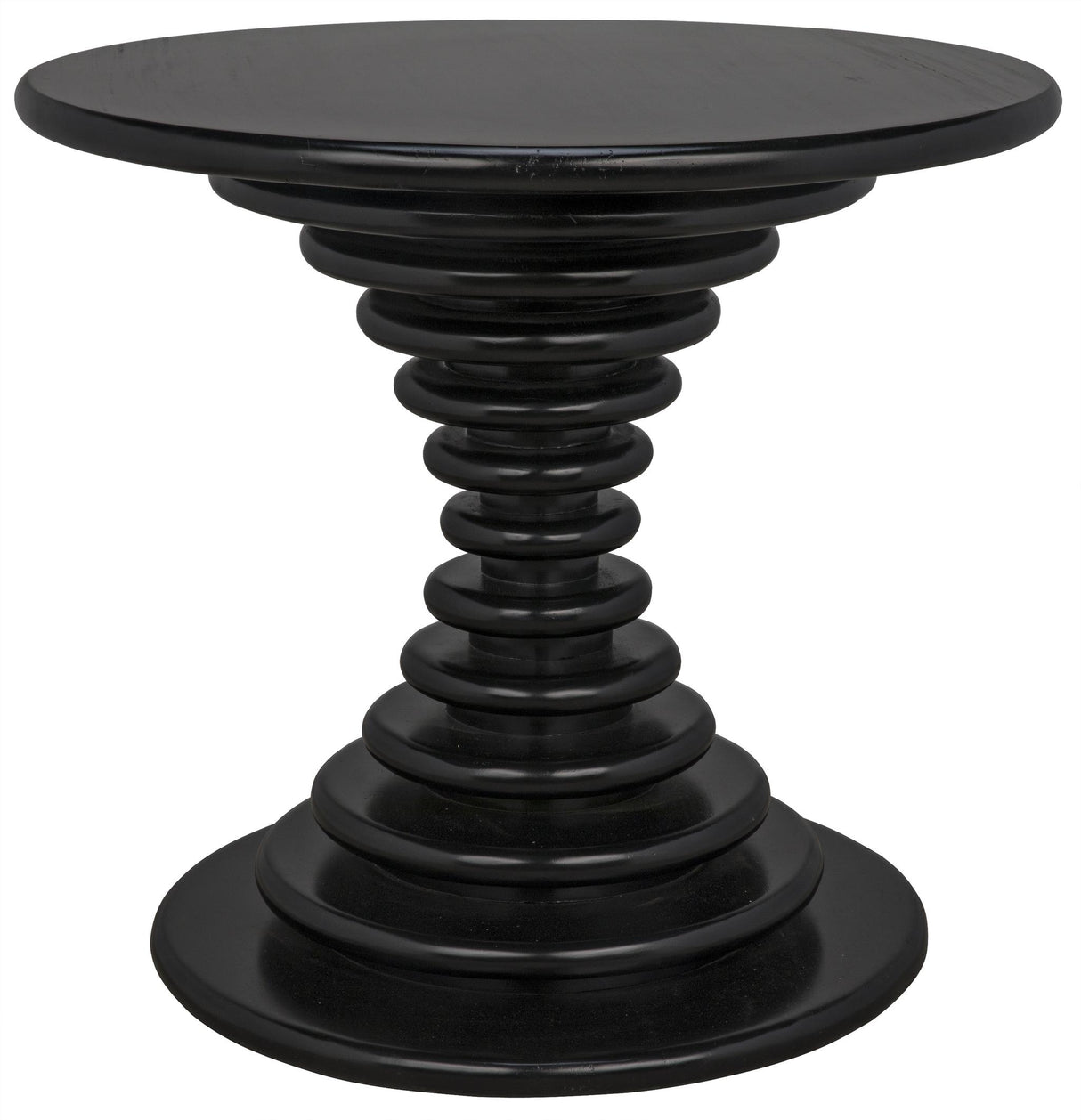 NOIR Scheiben Side Table Hand Rubbed Black