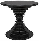 NOIR Scheiben Side Table Hand Rubbed Black
