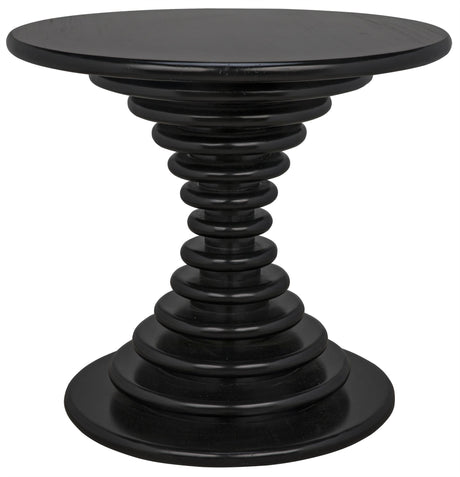 NOIR Scheiben Side Table Hand Rubbed Black
