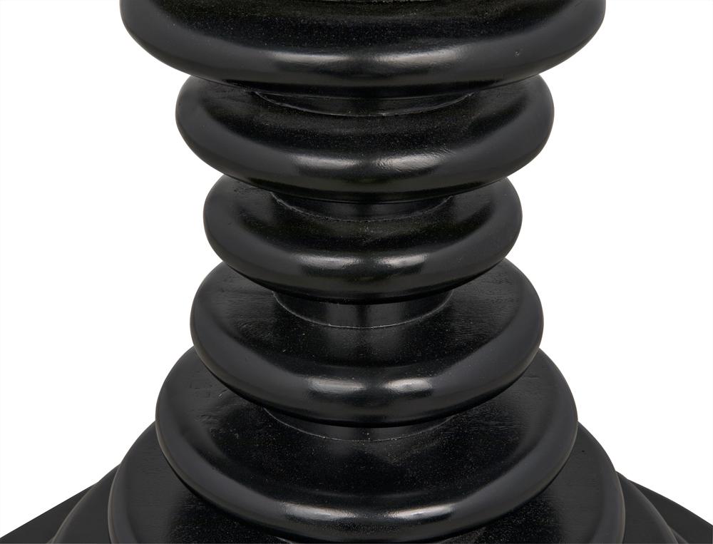 NOIR Scheiben Side Table Hand Rubbed Black