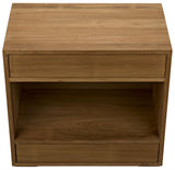 NOIR SL05 Side Table Gold Teak