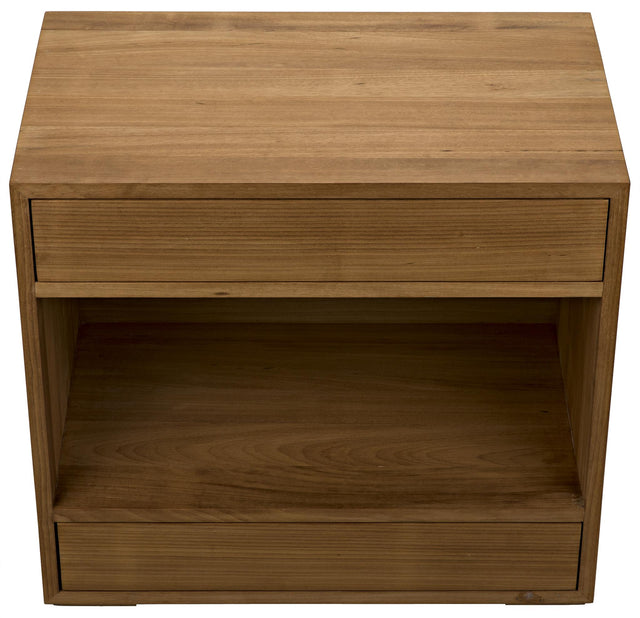 NOIR SL05 Side Table Gold Teak
