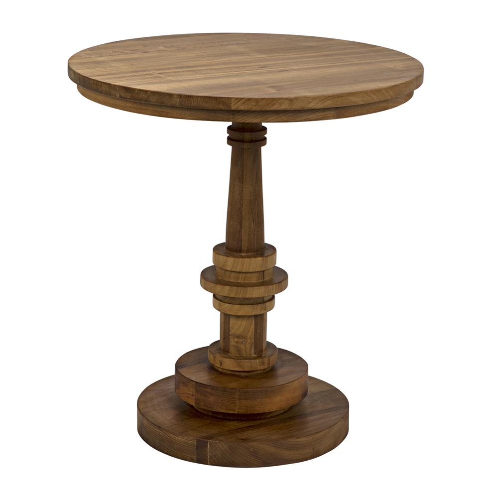 NOIR Comodo Side Table Gold Teak
