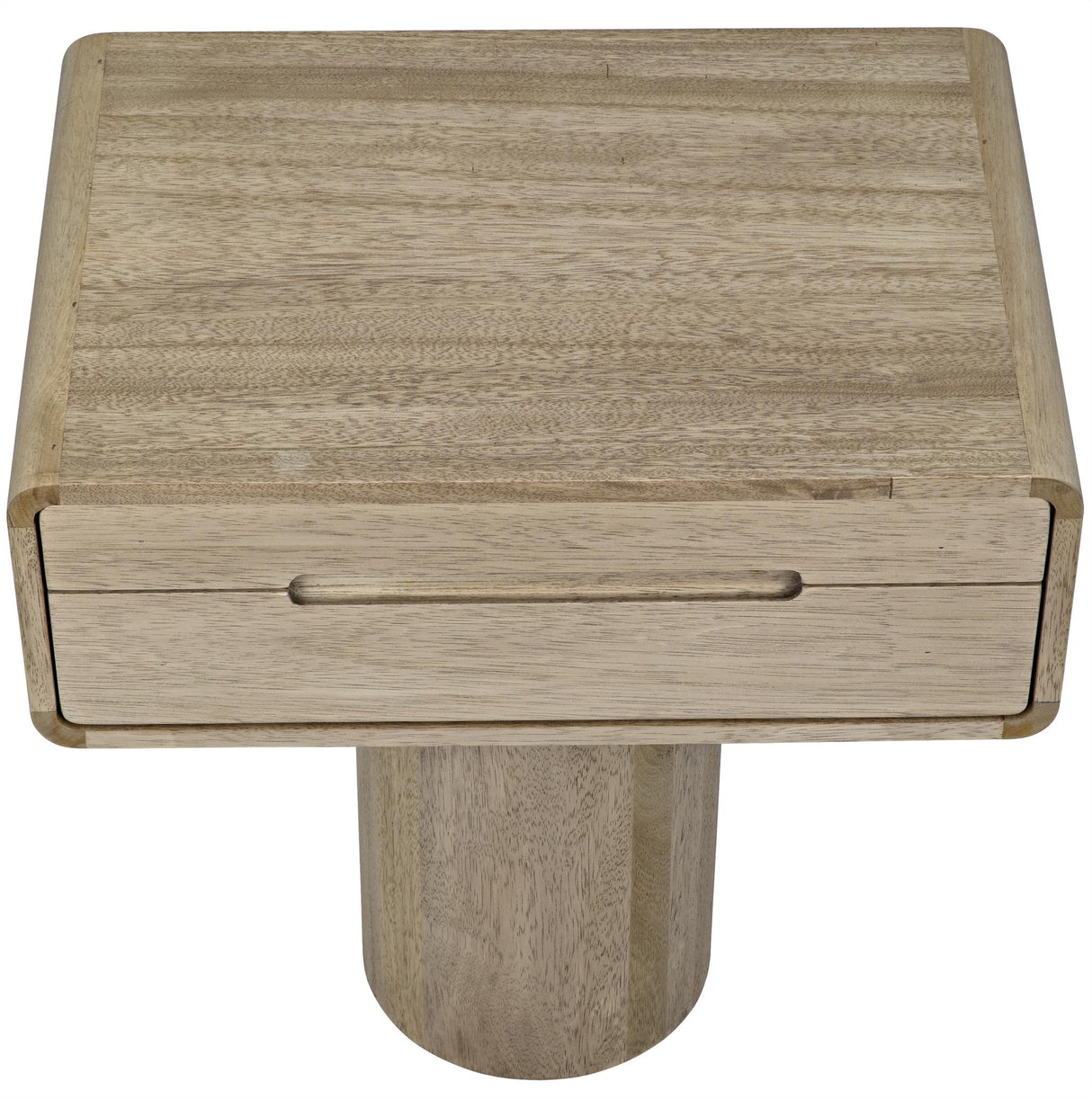NOIR Langford Side Table Washed Walnut