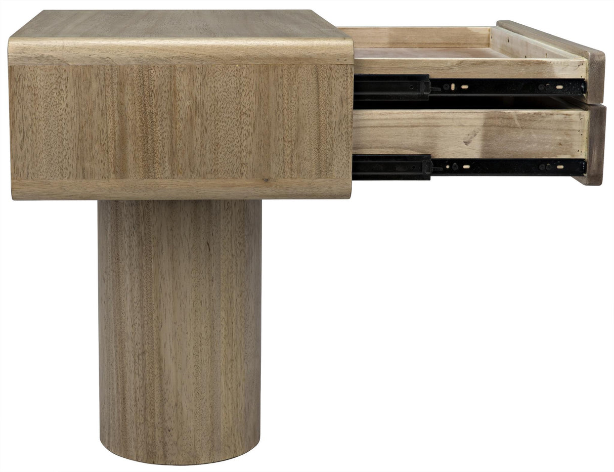 NOIR Langford Side Table Washed Walnut