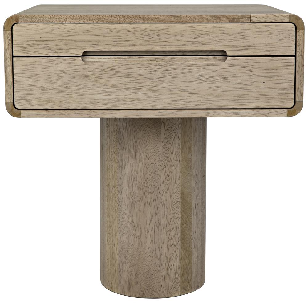 NOIR Langford Side Table Washed Walnut
