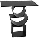 NOIR Shape Side Table Black Steel