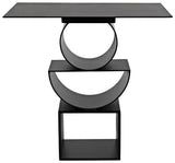 NOIR Shape Side Table Black Steel